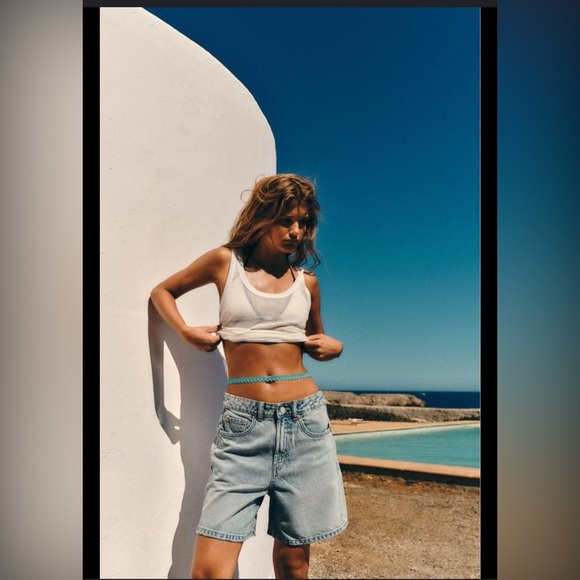 MID-RISE REGULAR FIT TRF SHORTS - Picture 2 of 9